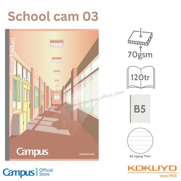 Vở Campus School khổ B5