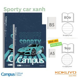 vở học sinh khổ B5 Sporty Car