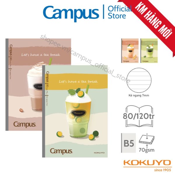 Vở kẻ ngang Café Campus