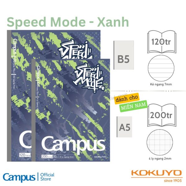Vở học sinh Campus Speed Mode