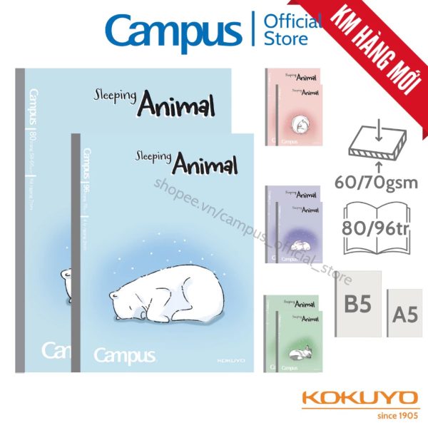 Vở kẻ ngang Sleeping Animal Campus