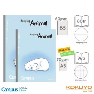 vở Campus Sleeping Animal