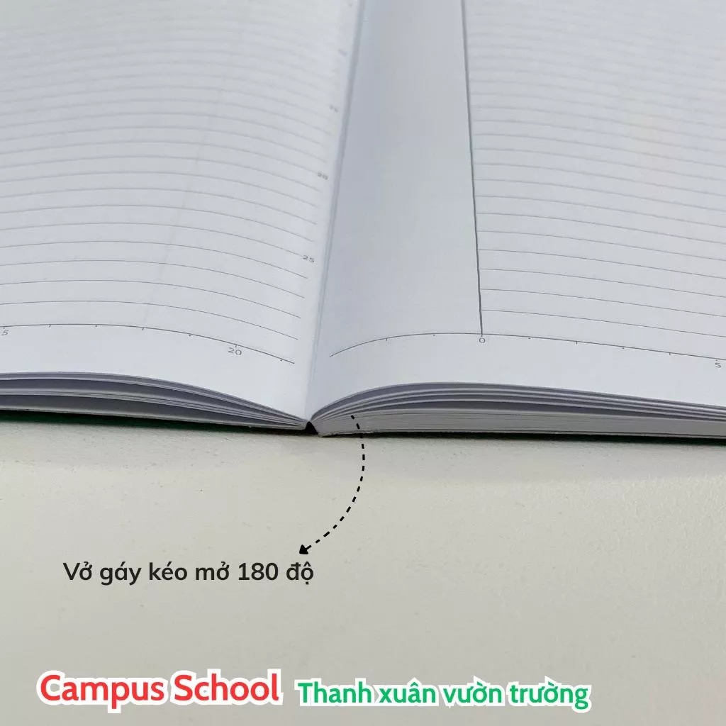 Vở Campus kẻ ngang không chấm school
