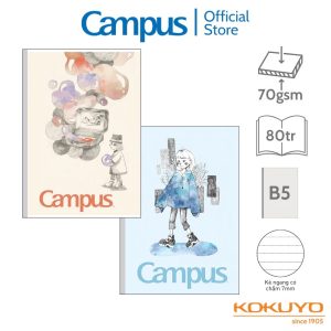 Vở kẻ ngang có chấm Tie Dye Campus