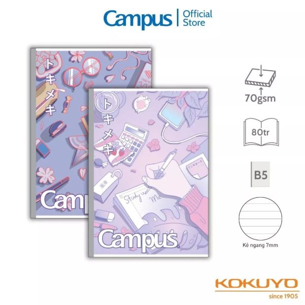 Vở B5 Study With Me Campus