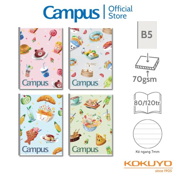 Vở kẻ ngang Food2 Campus