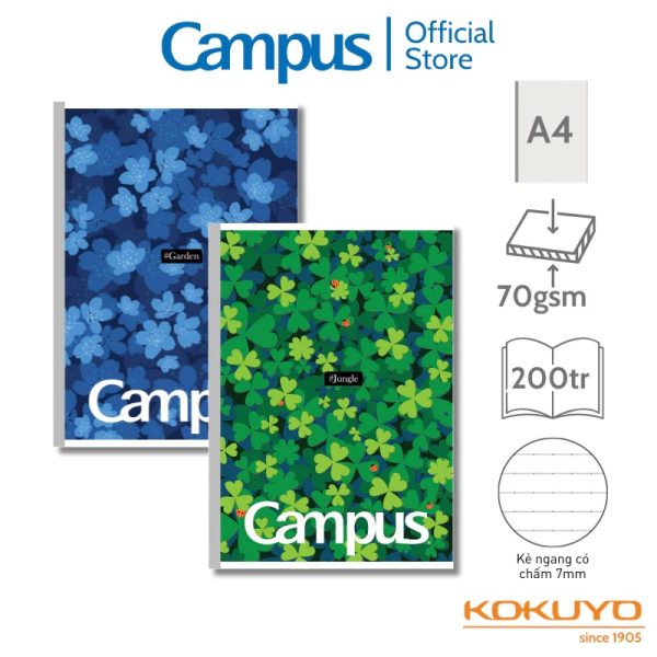 Vở kẻ ngang có chấm Garden Jungle Campus