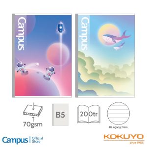 vở học sinh đẹp B5 Pastel Gradient Campus