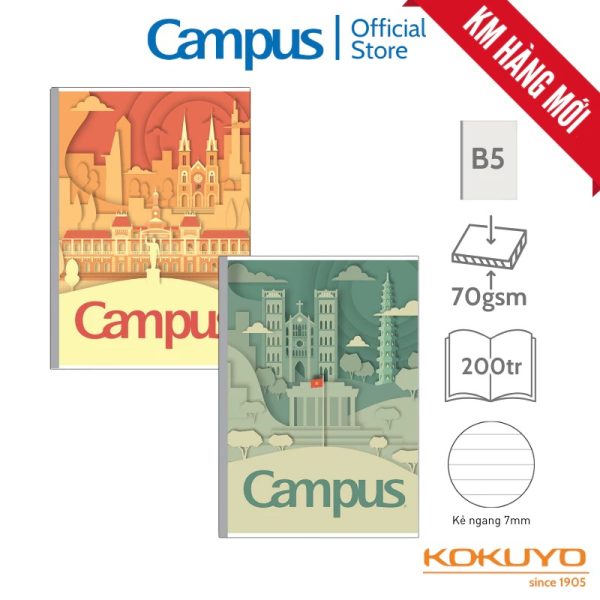 Vở kẻ ngang Paper Cut Campus
