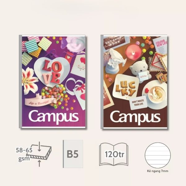vở Campus giấy 65gsm Gift