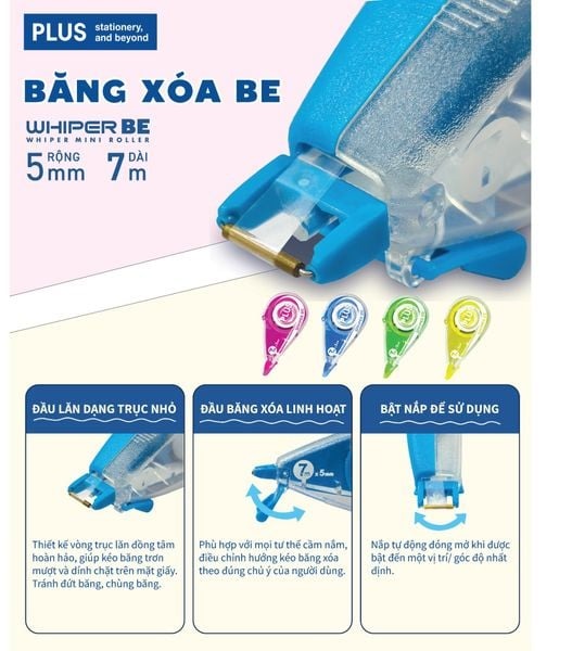 Băng xóa BE 5mm x 7m