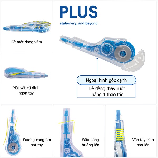 băng xóa Plus WH-V+ Mini Roller giá bao nhiêu
