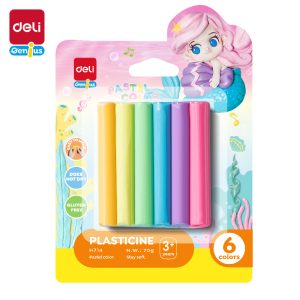 Đất nặn 70g 6 màu Deli EH714