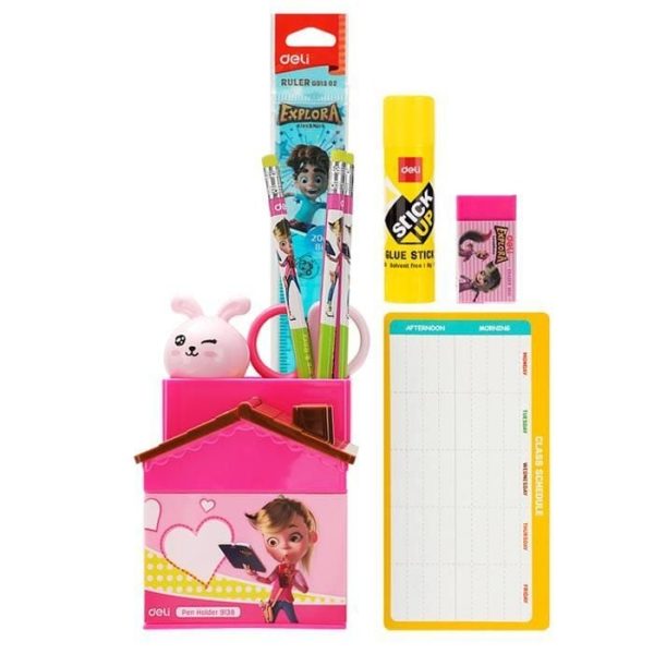 Bộ hộp bút Explora màu lẫn Deli EH453